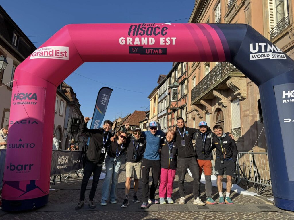 Photo de l’équipe Trail Alsace grand est by Ultra trail du Mont Blanc (UTMB) sur la ligne de départ