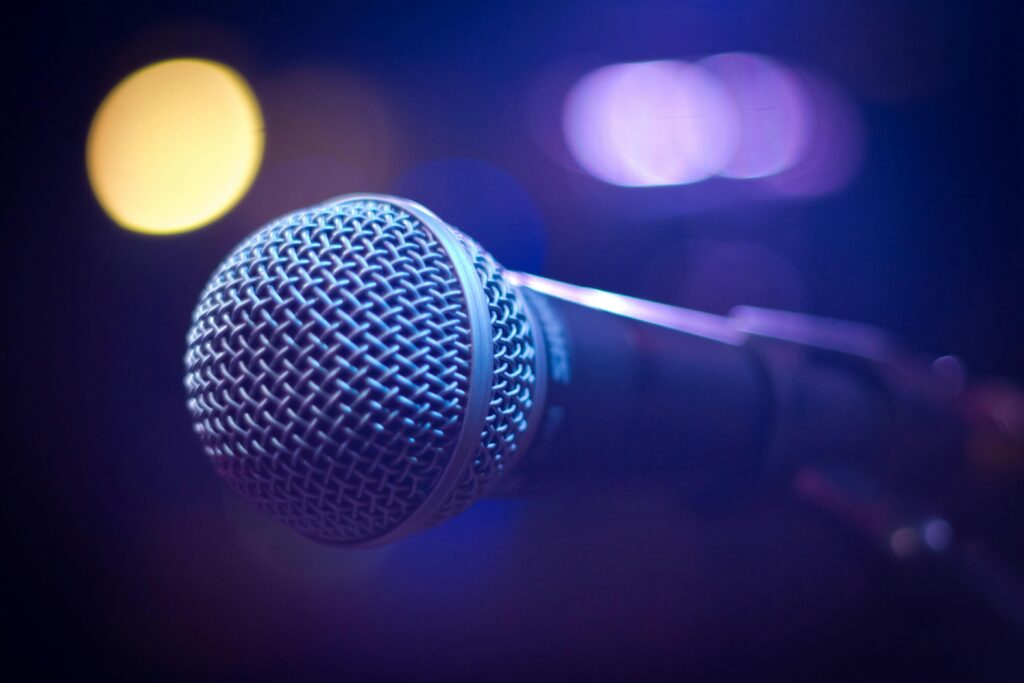 Micro de scène pour concert et prestations live