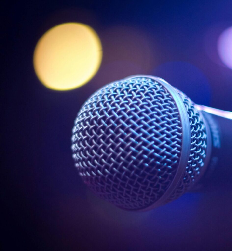 Micro de scène pour concert et prestations live